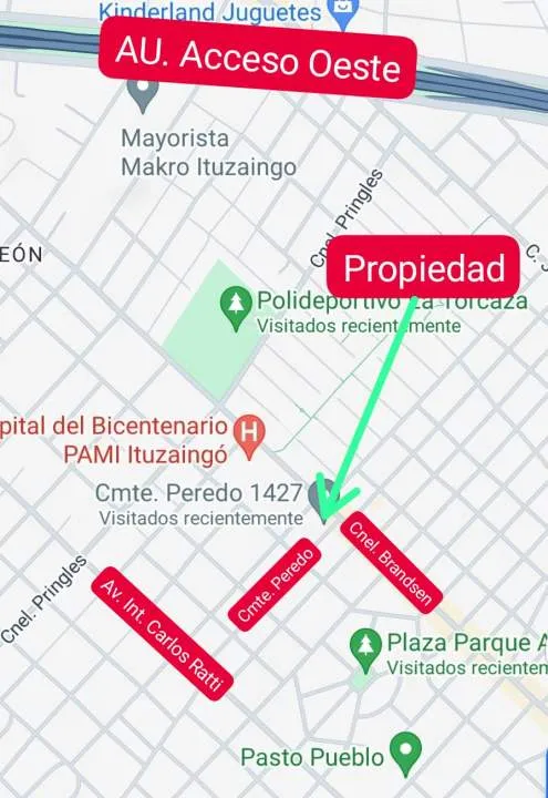 VENTA GALPÓN, LOCAL Y DEPARTAMENTO. ITUZAINGÓ NORTE. ZONA OESTE. BUENOS AIRES