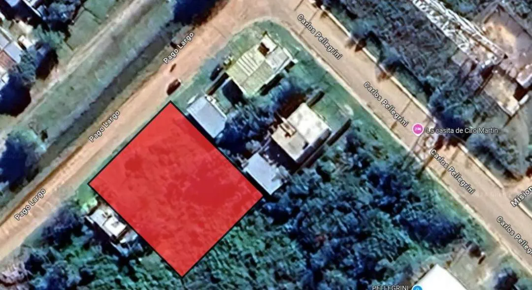 Terreno a la Venta sobre calle Pago Largo