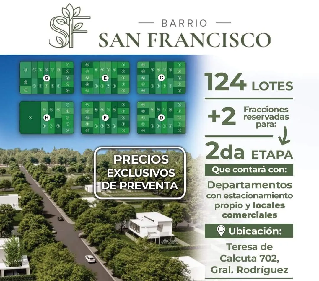 Barrio San Francisco (Lotes disponibles)