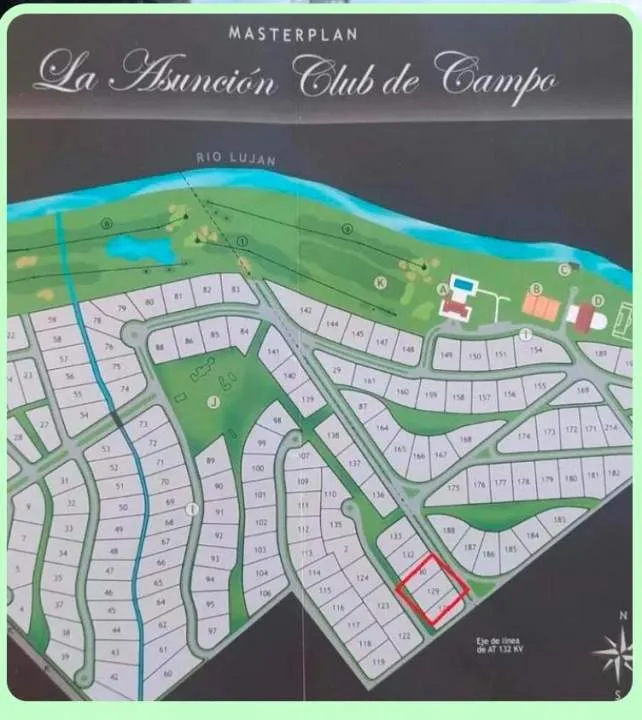 TERRENO DE 2000 M2 EN CLUB DE CAMPO LA ASUNCION, LUJAN