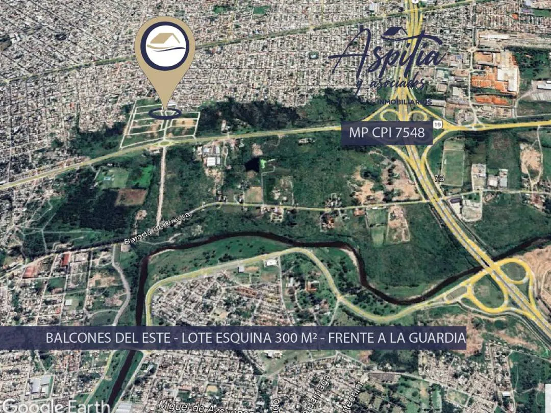 VENTA Lote 300 m² en esquina con todos los servicios – Balcones del Este