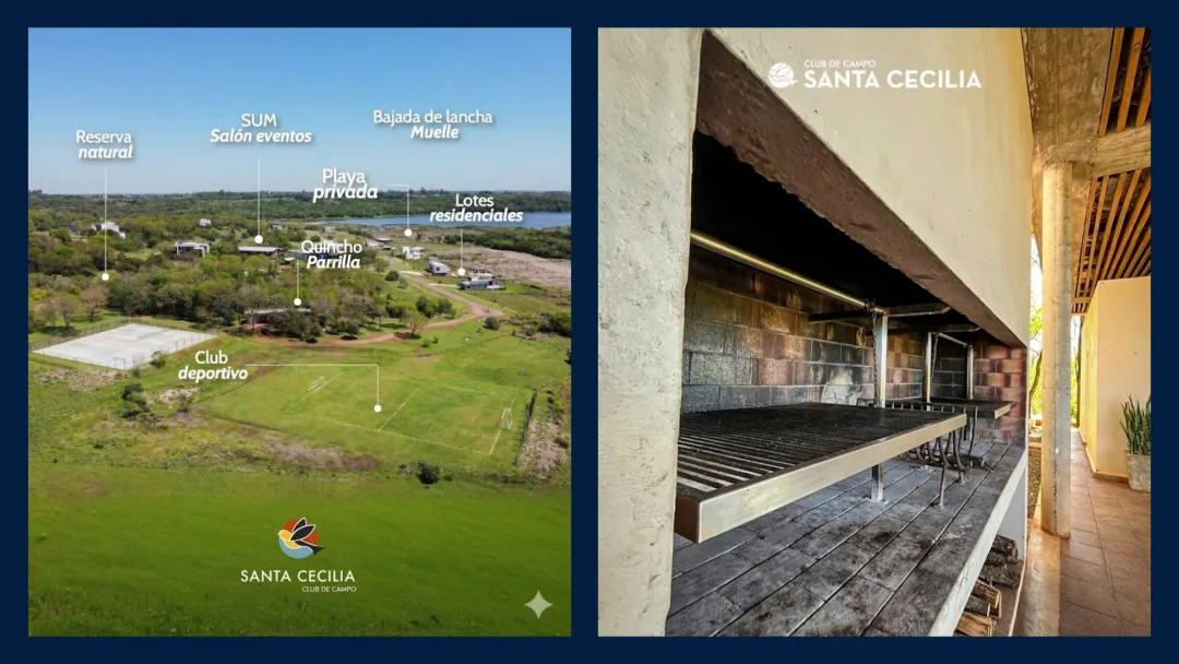 TERRENO de 1.500 m2 Club de Campo Sta. Cecilia-CANDELARIA -Misiones