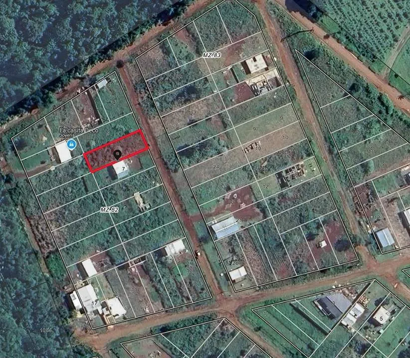 Terreno a 200 del Instituto privado IESA - barrio consolidado/Oberá-Misiones