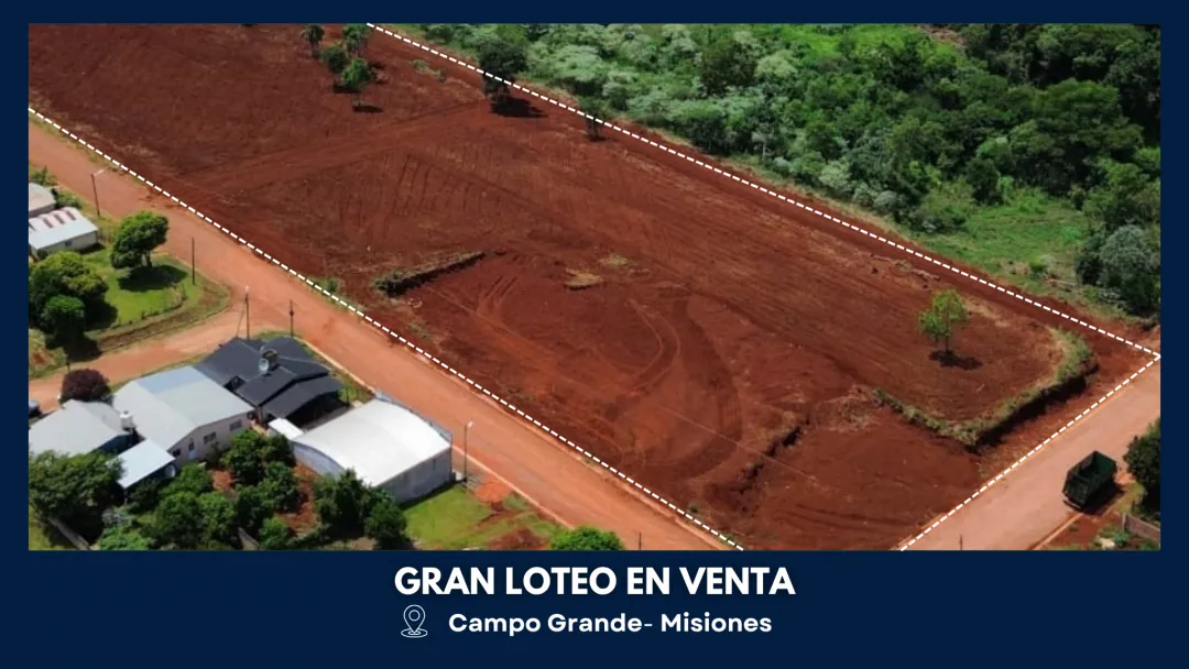 ¡Oportunidad Única de Inversión en Campo Grande, Misiones!  Ventas de Loteo/Terrenos en Barrio Microcentro.