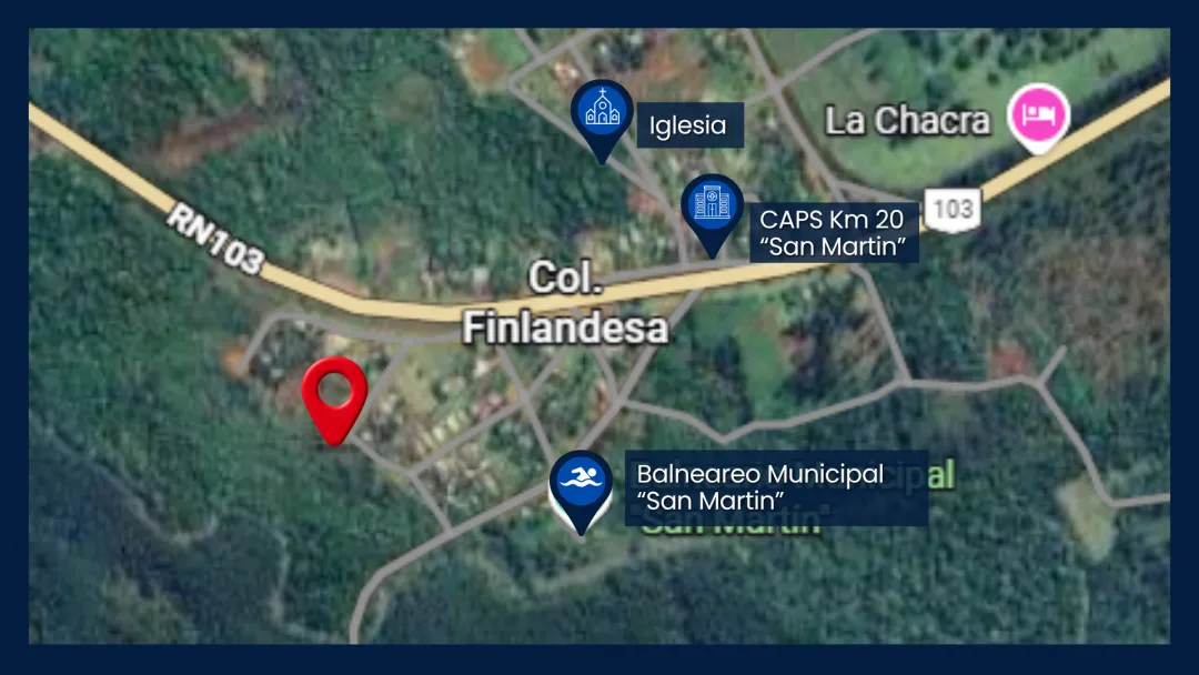 ¡Oportunidad Única en San Martín, Misiones!   Ventas de Terrenos en B° KM21, Colonia  Finlandesa    A solo 150 m de la Ruta N° 103.