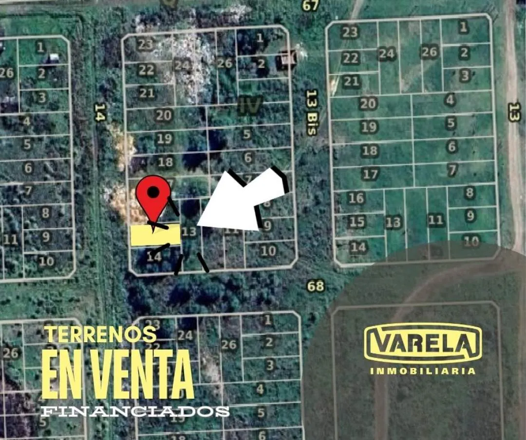 TRES (3) LOTE BALDÍOS FINANCIADOS