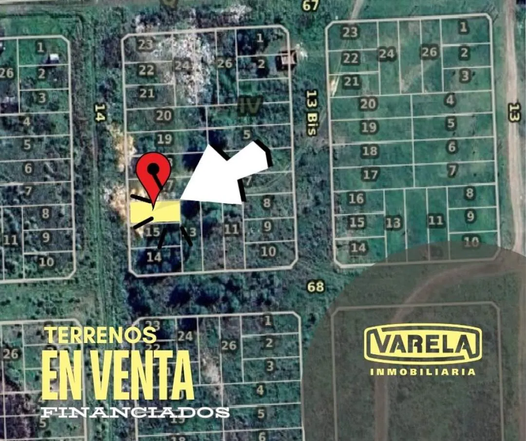 TRES (3) LOTE BALDÍOS FINANCIADOS