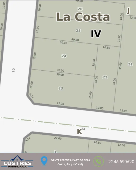 Terreno Lote  En Venta En Santa Teresita, Costa Atlántica, Buenos Aires
