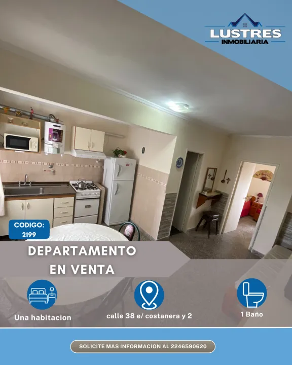 Venta Departamento 2 Ambientes, Santa Teresita