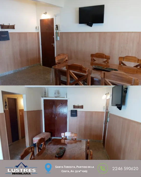 Departamento 3 ambientes frente al mar, Santa Teresita