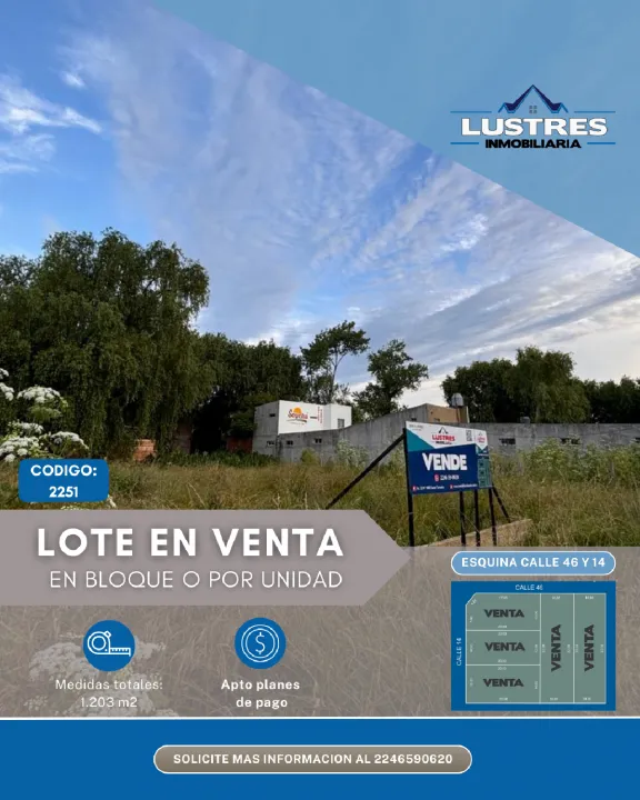 Lotes por unidad en Santa Teresita, excelente oportunidad!