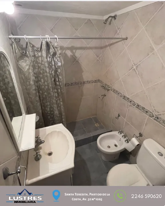 Departamento en venta 3 ambientes , Santa Teresita