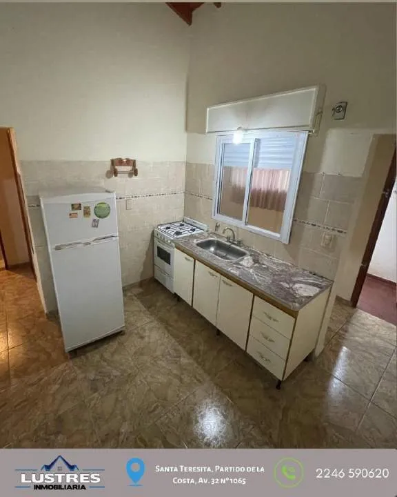 Departamento en venta 3 ambientes , Santa Teresita