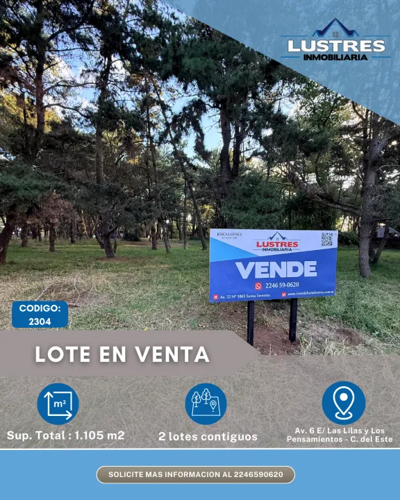 Lotes contiguos en venta en Costa del Este