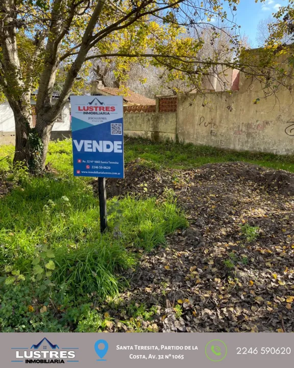 LOTE EN VENTA, BARRIO PARQUE GOLF SANTA TERESITA