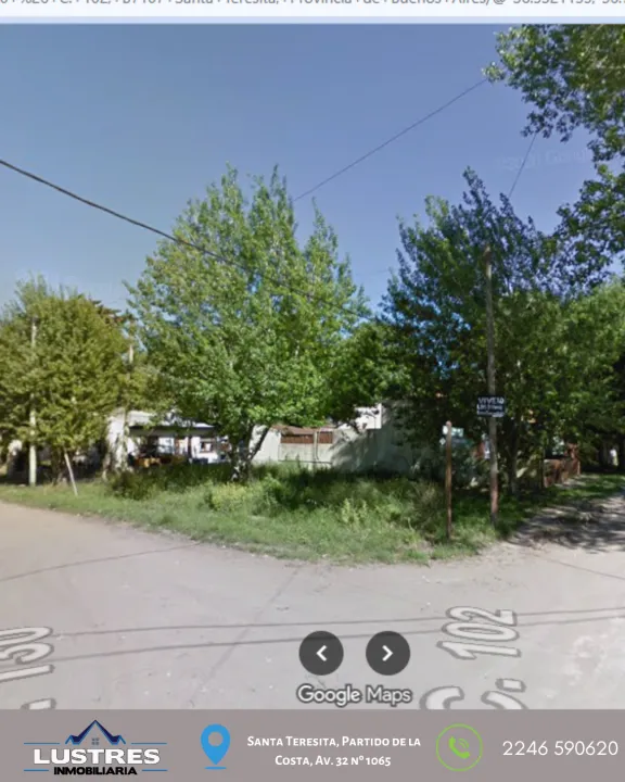 LOTE EN VENTA, BARRIO PARQUE GOLF SANTA TERESITA