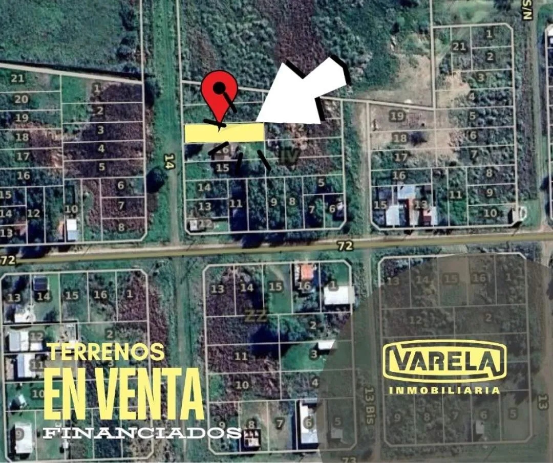 TRES (3) LOTES BALDÍOS FINANCIADOS