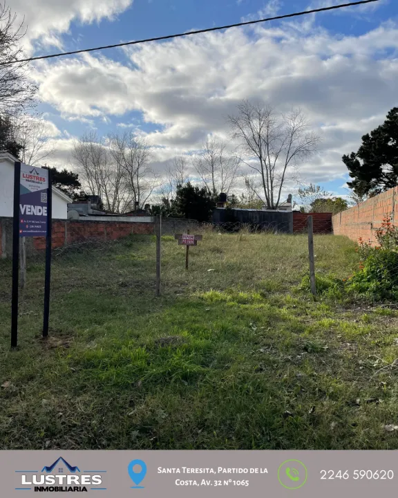 LOTE EN VENTA, SANTA TERESITA