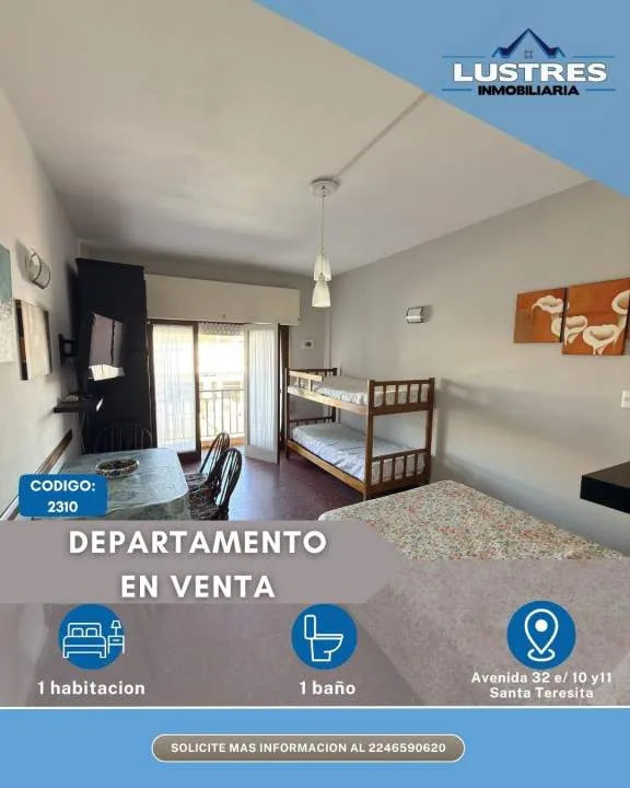 Departamento en venta, Santa Teresita