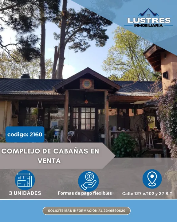 COMPLEJO DE CABAÑAS EN VENTA