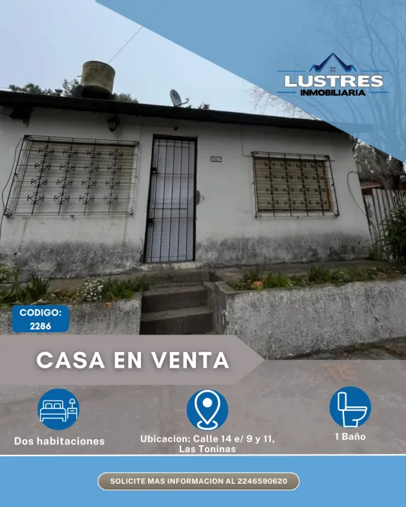 CASA EN VENTA, LAS TONINAS
