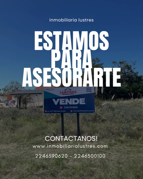 Oportunidad lote en venta, Santa Teresita