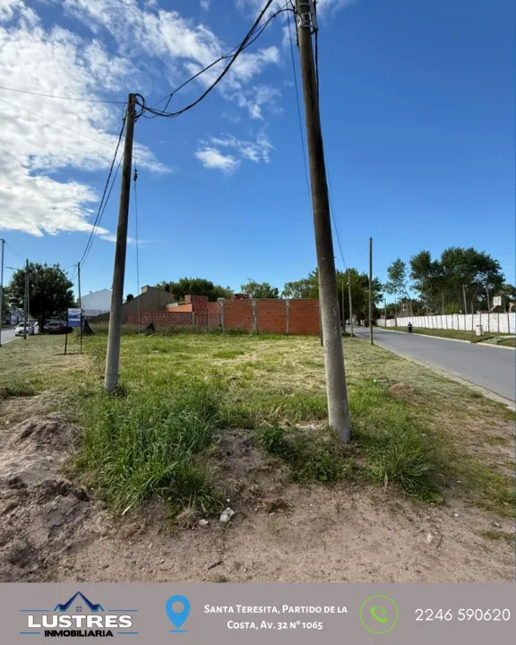 Oportunidad lote en venta, Santa Teresita
