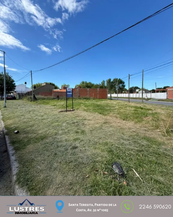Oportunidad lote en venta, Santa Teresita