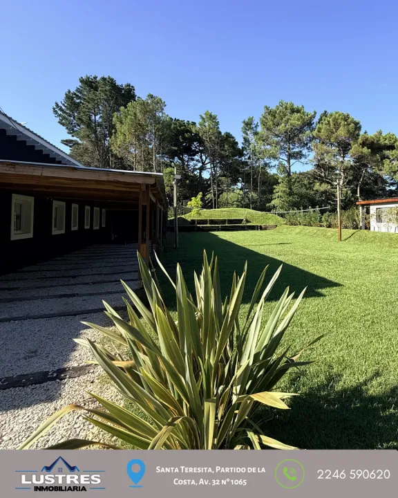 Amplia casa 6 ambientes + lote en Costa del Este