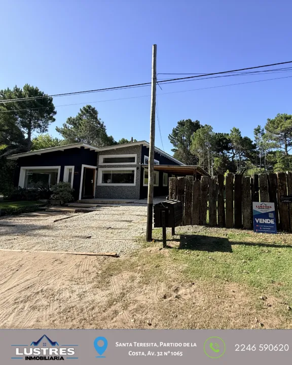 Amplia casa 6 ambientes + lote en Costa del Este