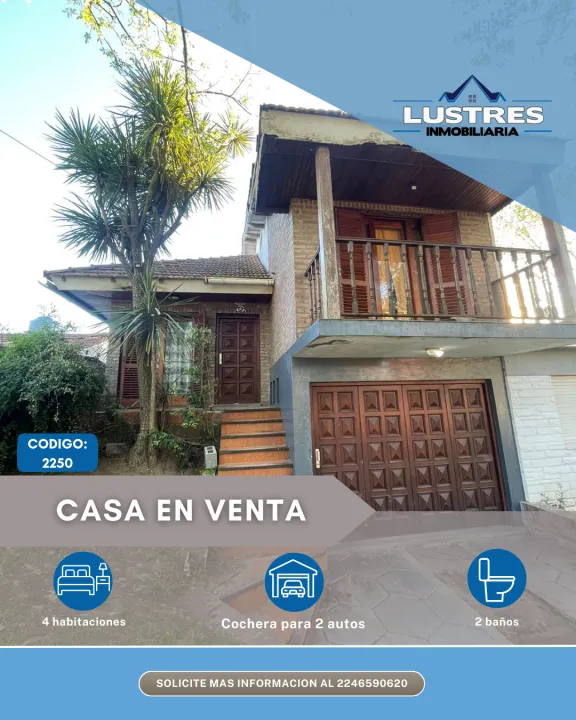 CASA EN VENTA, 5 AMBIENTES. SANTA TERESITA
