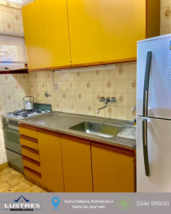 Departamento en venta 3 ambientes, Santa Teresita, a 400 mts de la playa