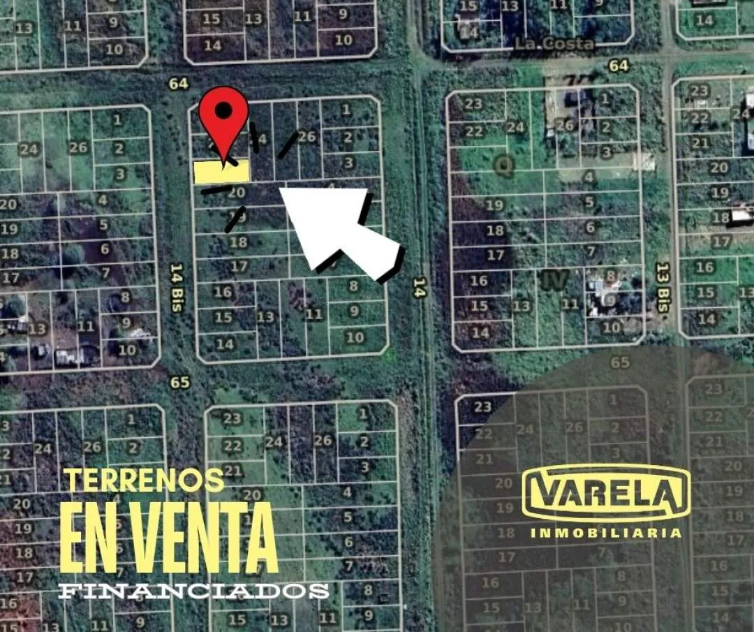 OCHO (8) LOTES BALDÍOS FINANCIADOS