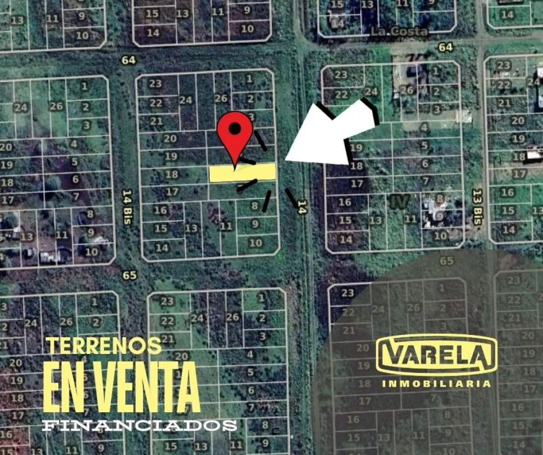 OCHO (8) LOTES BALDÍOS FINANCIADOS