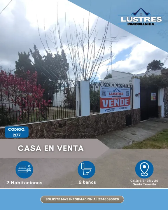 Amplia propiedad con terreno en venta, Santa Teresita