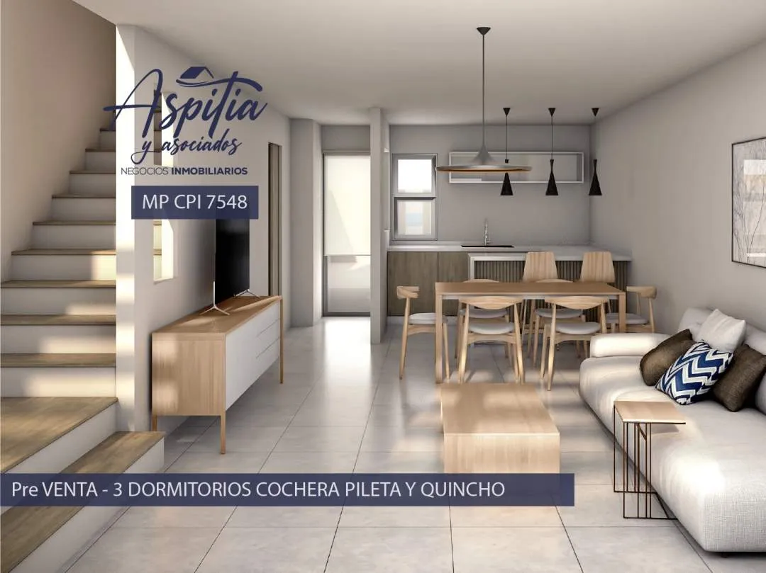 Pre VENTA duplex de dos o tres Dormitorios Cochera pileta y quincho a estrenar