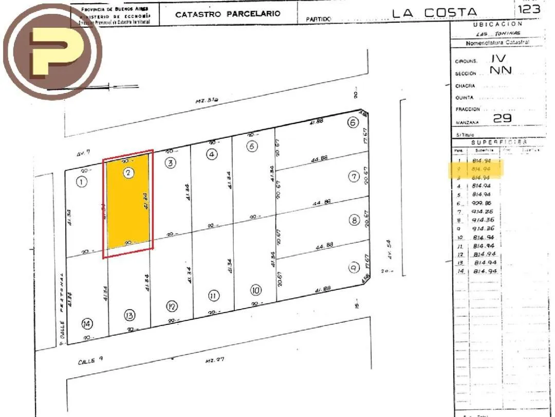 LOTE BALDIO SOBRE AVENIDA 7