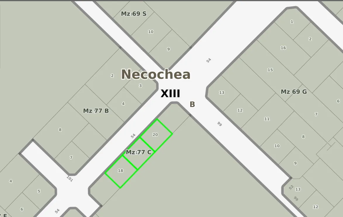 Necochea!!        3 Lotes Juntos A 2000m Del Mar!! Block O Separados