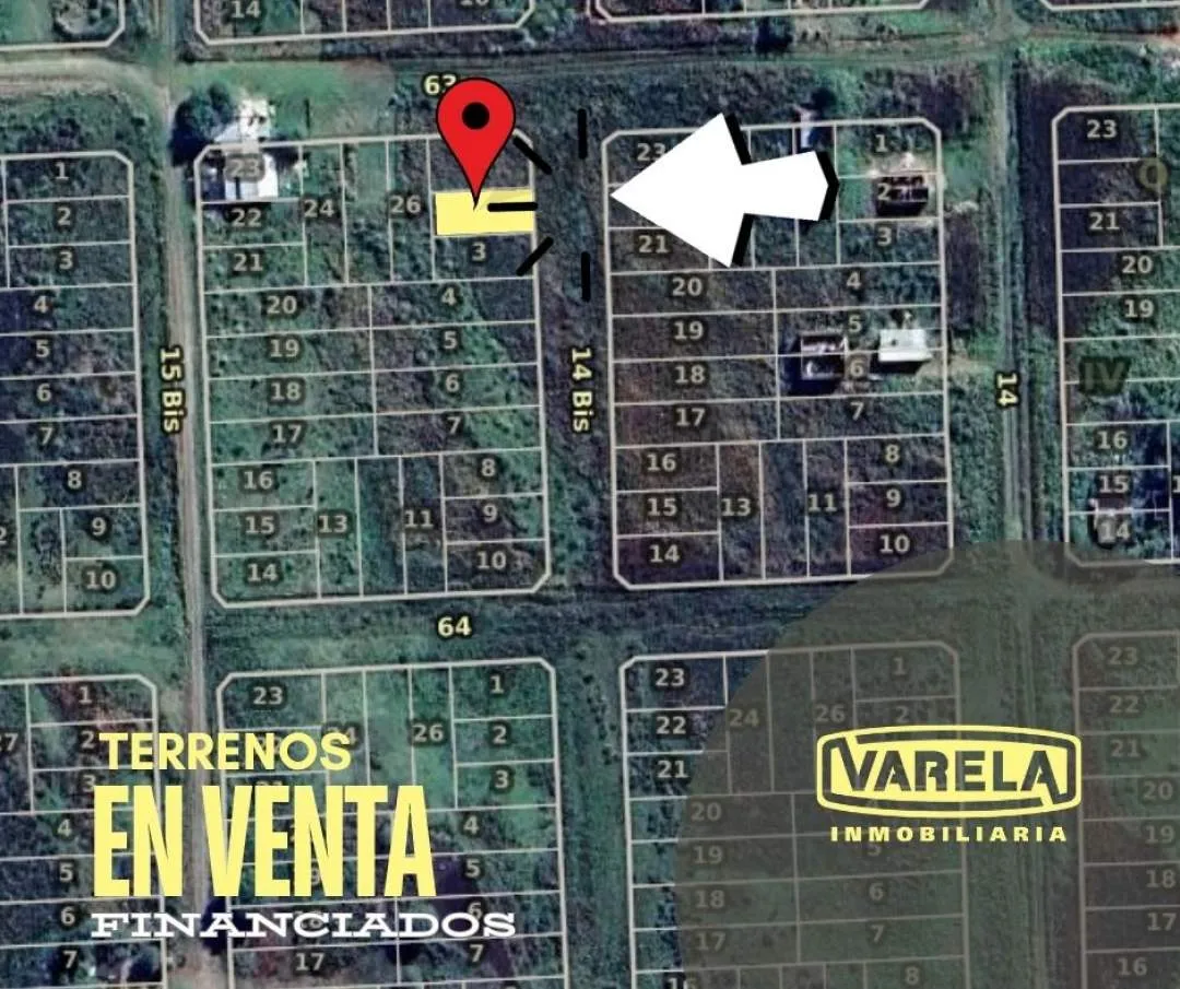 SIETE (7) LOTES BALDÍOS FINANCIADOS