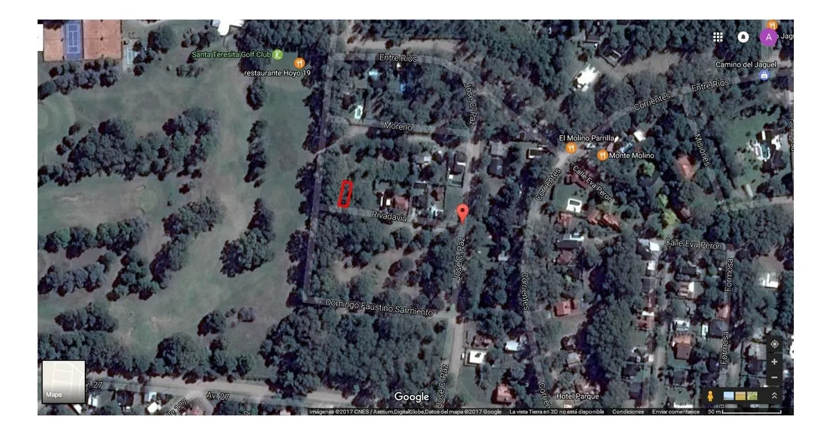 Santa Teresita Hermoso Lote Baldio Cerca Del Golf