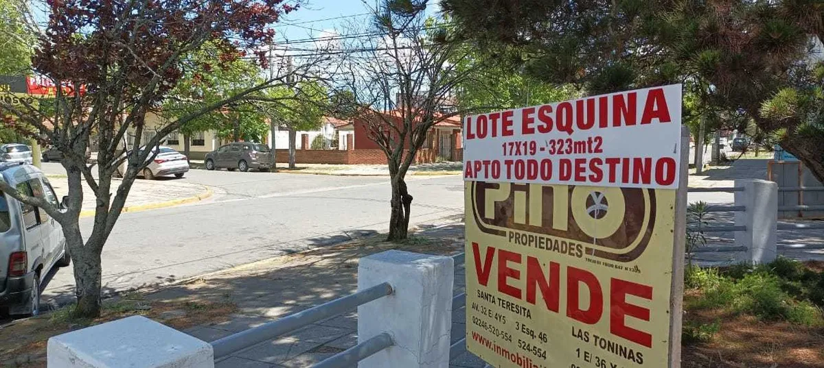 Santa Teresita. Venta. Lote Centrico 37 Esq 4.           Unico!