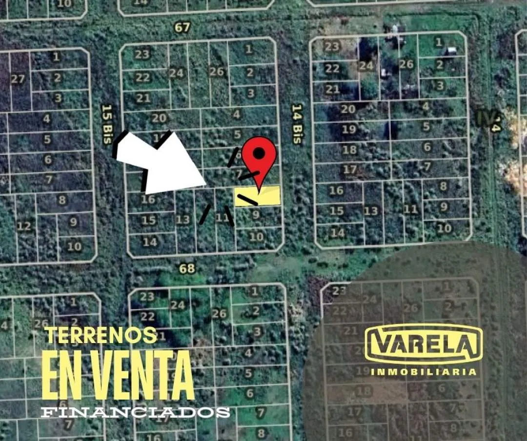 CATORCE (14) LOTES BALDÍOS FINANCIADOS