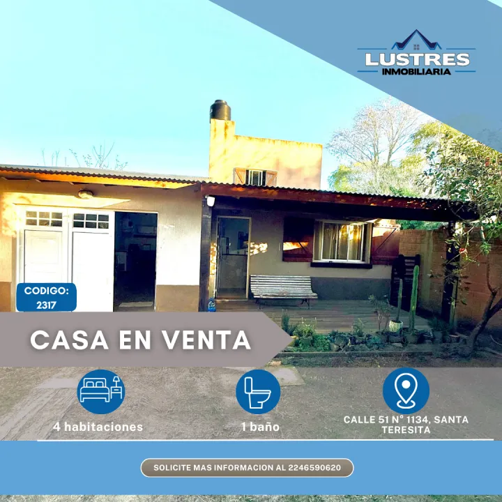 CASA EN VENTA, SANTA TERESITA