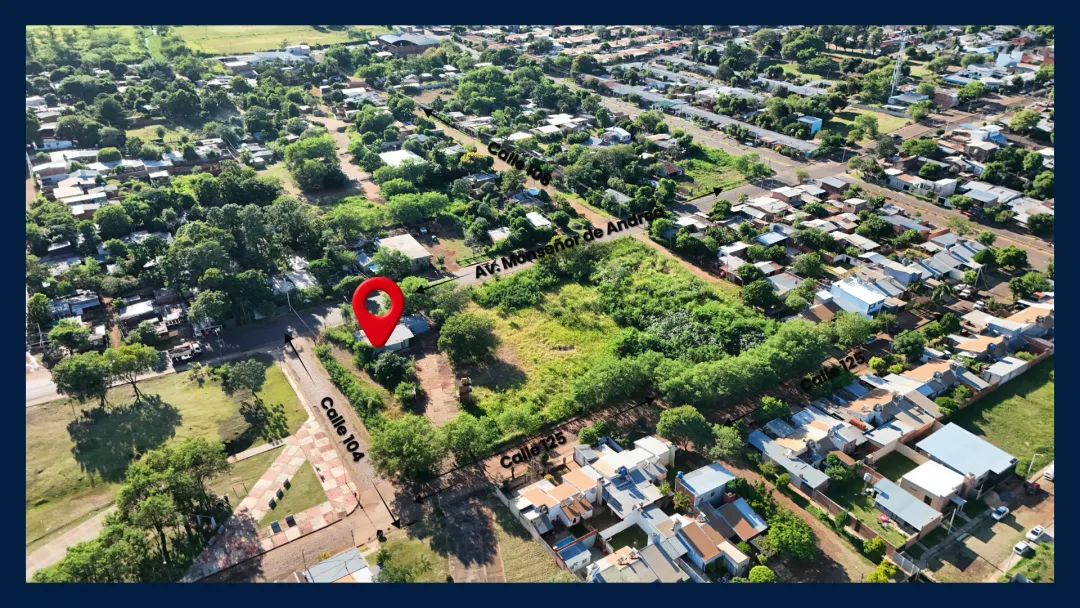LOTE DE 1265 m2 en ESQUINA SOBRE AV. MONSEÑOR DE ANDREA