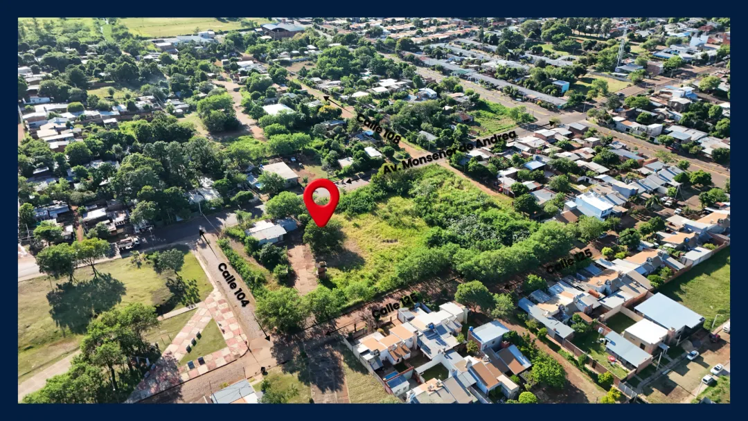 LOTE DE 12m x 33m (423m2) SOBRE AV. MONSEÑOR DE ANDREA