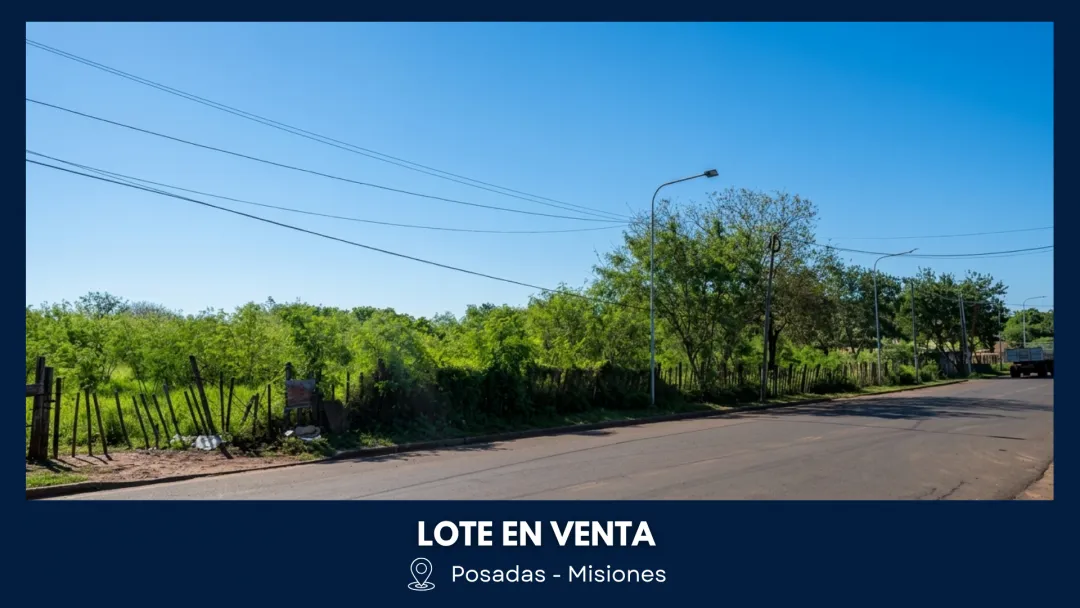 LOTE DE 12m x 33m (423m2) SOBRE AV. MONSEÑOR DE ANDREA