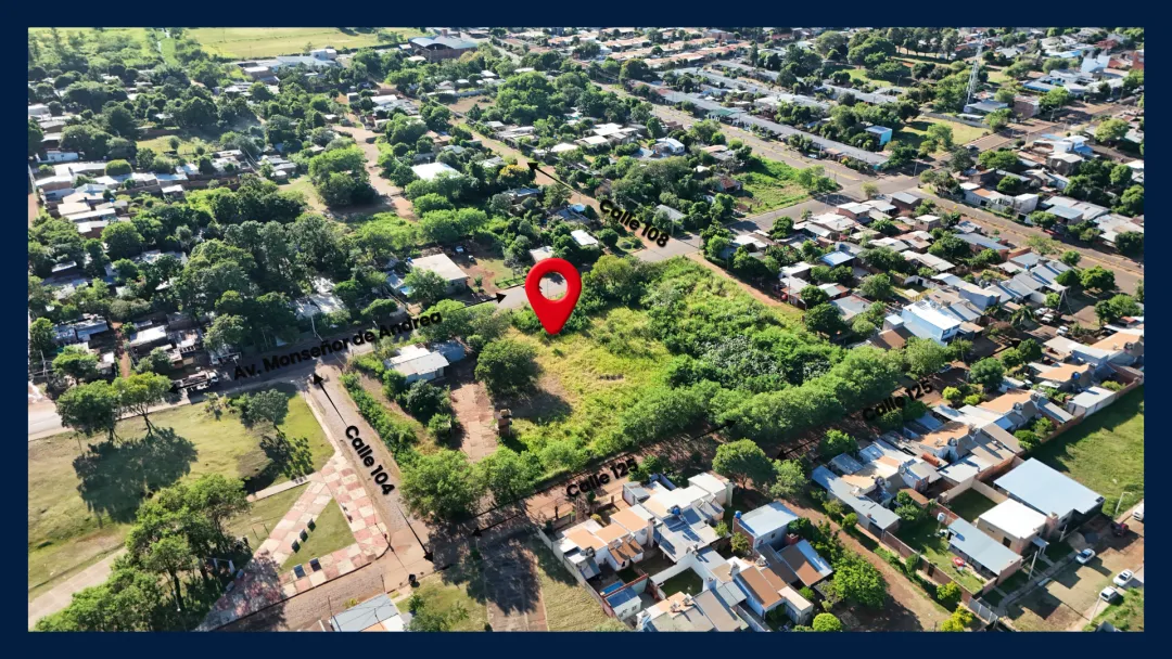 LOTE DE 12m x 33m (423m2) SOBRE AV. MONSEÑOR DE ANDREA