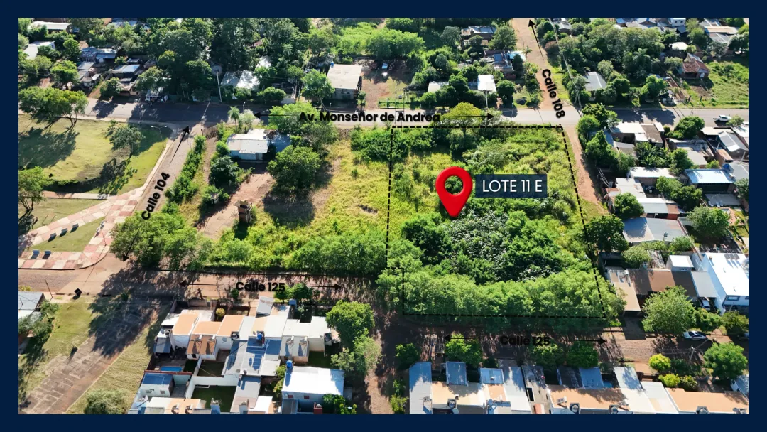LOTE CON MAS DE 4.000 m2 SOBRE AV. MONSEÑOR DE ANDREA