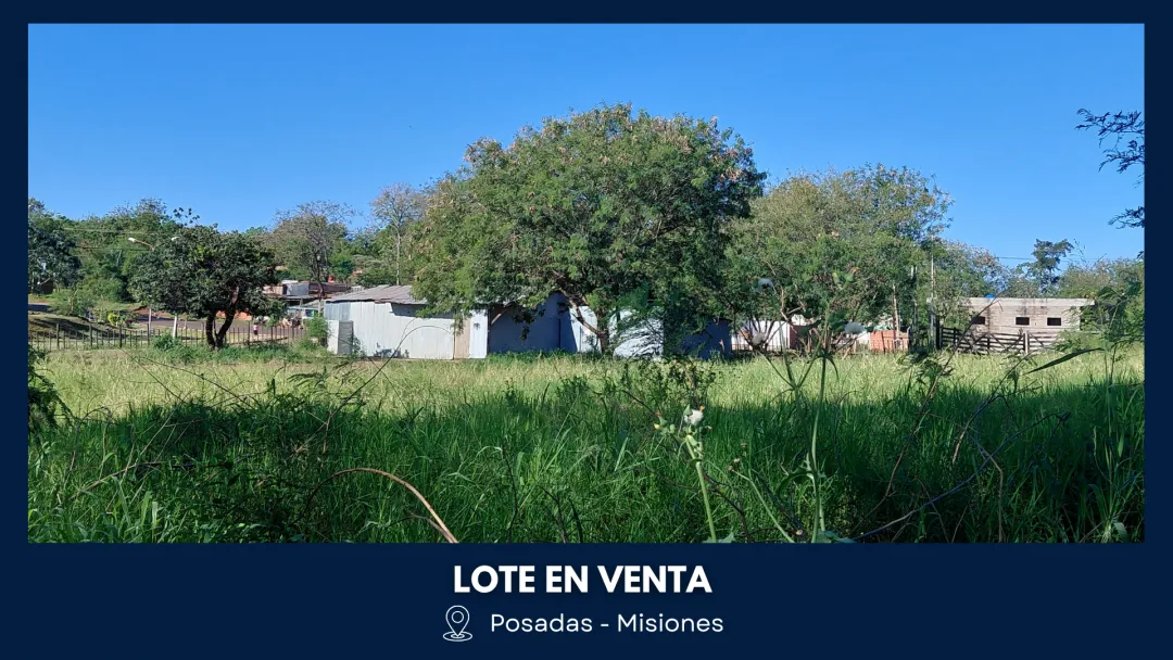 LOTE DE 12m x 33m (423m2) A MEDIA CUADRA DE AV. MONSEÑOR DE ANDREA
