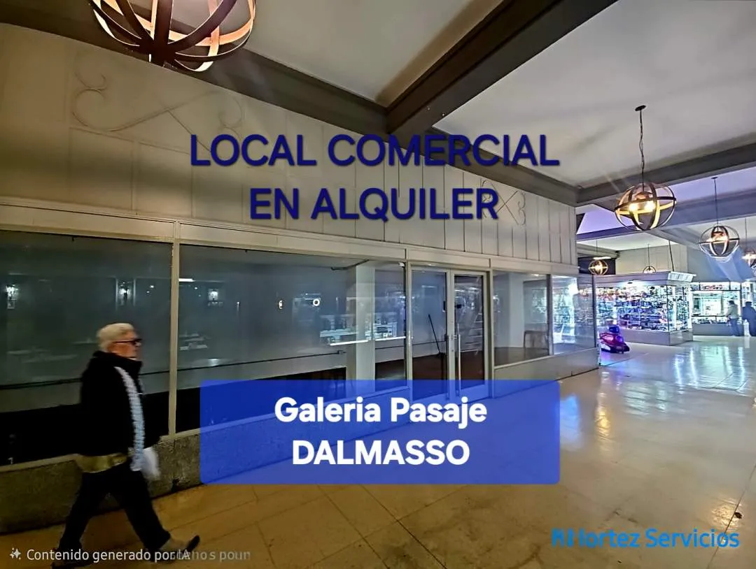 LOCAL COMERCIAL EN ALQUILER - GALERÍA PASAJE DALMASSO - MICROCENTRO